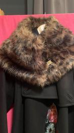 Ted Baker Donkerblauwe Jas met Bontkraag - Maat 3, Kleding | Dames, Jassen | Winter, Maat 38/40 (M), Blauw, Ophalen of Verzenden