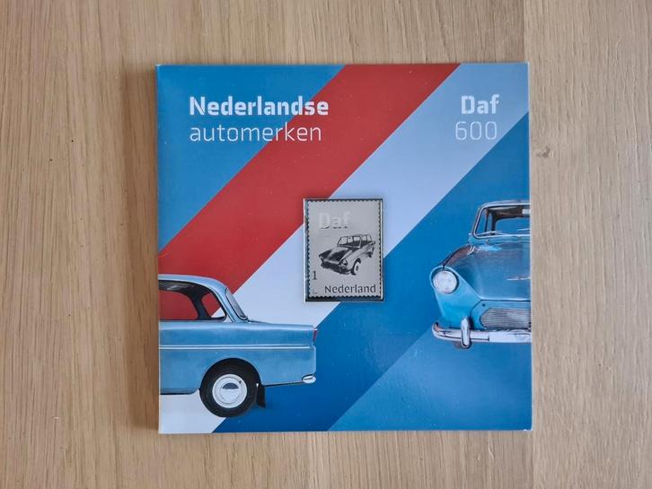 Postzegel met zilver - Nederlandse automerken - Daf 600, Postzegels en Munten, Postzegels | Nederland, Ophalen of Verzenden
