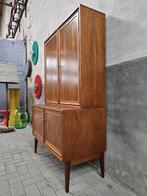 Mid Century Design Sideboard Teak | Vintage Wand Kast Hout, Ophalen of Verzenden, 150 tot 200 cm, 25 tot 50 cm, Gebruikt