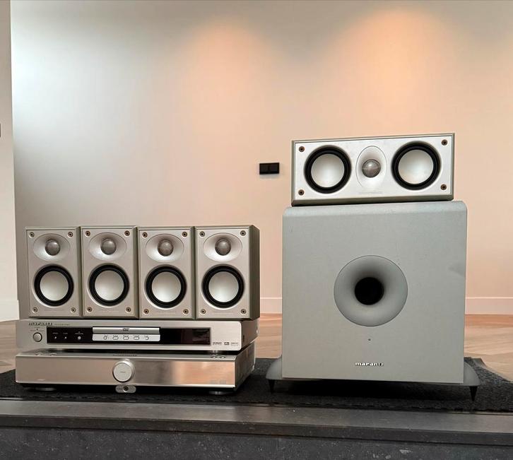 Marantz SR2400 Surroundset met DVD-speler en speakers, Audio, Tv en Foto, Home Cinema-sets, Gebruikt, Dvd-speler, 5.1-systeem