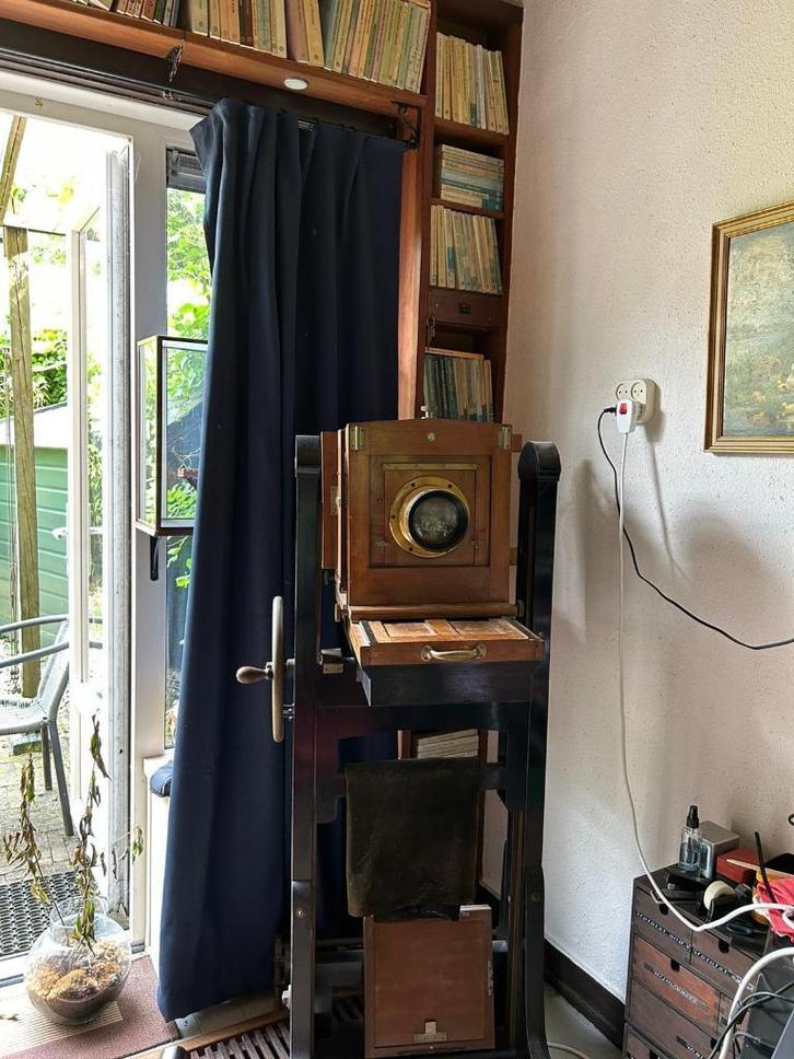 Antieke studiocamera – Görlitz – ca. 1900–1920, Audio, Tv en Foto, Fotocamera's Analoog, Gebruikt, Compact, Overige Merken, Ophalen