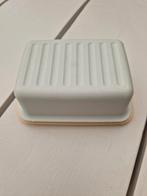 Tupperware Botervloot Wit/Geel, Huis en Inrichting, Ophalen of Verzenden, Gebruikt, Crème, Bus of Trommel