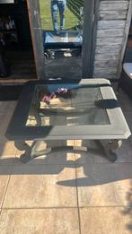 Salon tafel (gratis ophalen), Huis en Inrichting, Tafels | Salontafels, Ophalen, Gebruikt, 50 tot 75 cm, Vierkant