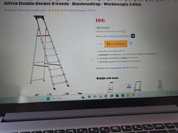 Altrex Double Decker 8 treeds trap Werkhoogte 3.65M beschikbaar voor biedingen