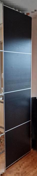Ikea PAX schuifdeur zwart/bruin 230x75, Huis en Inrichting, Kasten | Kledingkasten, 50 tot 100 cm, Zo goed als nieuw, 200 cm of meer