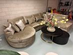 Luxe Velvet Teddy U-bank Nepal Round 180x375x250cm NIEUW, Info@oosterbaanwonen.nl, Venus 31 8448CE Heerenveen, Hoekbank, Oosterbaan Wonen