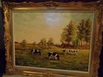 *Prachtige grote gesigneerde antieke schilderij (19e eeuw), Antiek en Kunst, Kunst | Schilderijen | Klassiek, Ophalen of Verzenden