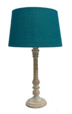 Tafellamp Petrol kleur, Huis en Inrichting, Lampen | Tafellampen, Verzenden, Nieuw, Minder dan 50 cm