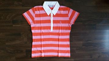 Donaldson poloshirt rood/roze gestreept beschikbaar voor biedingen