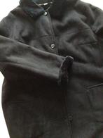 Zwarte Winterjas Dames Maat 50 - 52 bont kraag, Zwart, Ophalen of Verzenden, Jas of Mantel, Onbekend