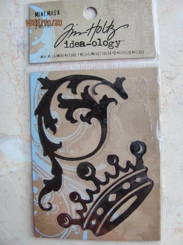 NIEUWSTAAT set 2delig TIM HOLTZ Idea-ology MINI MASK stempel beschikbaar voor biedingen