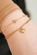 Armbandje met hartje goud zilver nieuw moederdag, Ophalen of Verzenden, Nieuw, Zilver