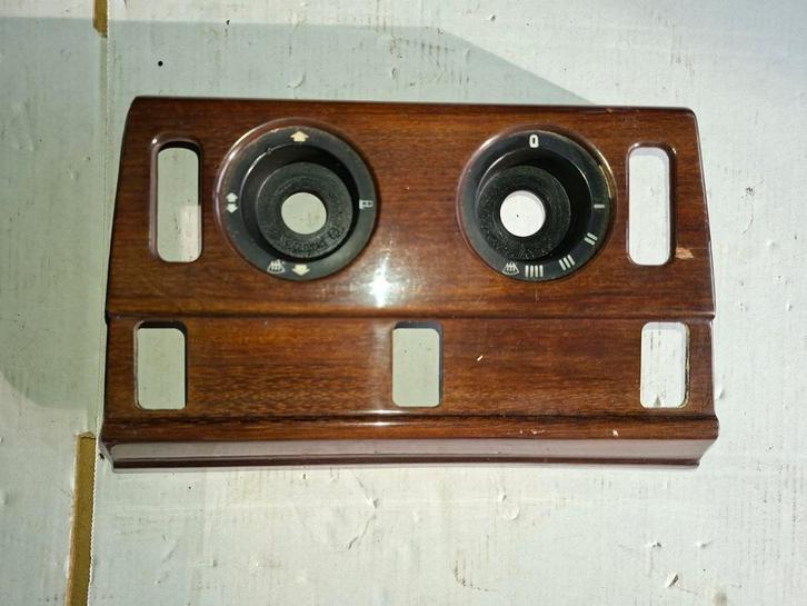 Mercedes W124 houtpaneel middenconsole + draaiknop kachelbed, Auto-onderdelen, Dashboard en Schakelaars, Mercedes-Benz, Ophalen of Verzenden