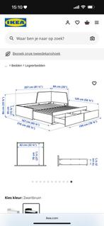 Bedbank ikea, Huis en Inrichting, Slaapkamer | Stapelbedden en Hoogslapers, Tweepersoons, Ophalen of Verzenden, Zo goed als nieuw