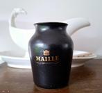 Maille mosterdpotje, mat zwart, grès, Antiek en Kunst, Curiosa en Brocante, Ophalen of Verzenden