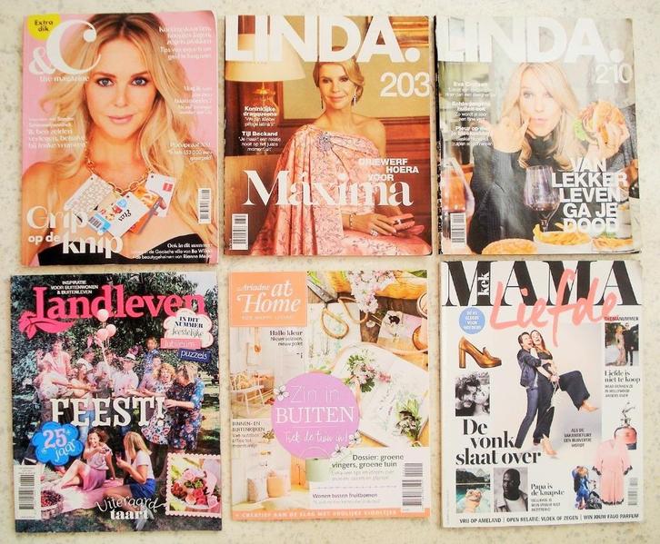 Magazines - tijdschriften - &C - LINDA - Landleven - Ariadne, Boeken, Tijdschriften en Kranten, Zo goed als nieuw, Damesbladen