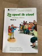 vioolboek: Zo speel ik viool. Deel 2. Carmen Eberz, Ophalen of Verzenden, Zo goed als nieuw, Artiest