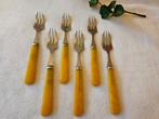 6 vintage taartvorkjes, fruitvorkjes of dessertvorkjes, Antiek en Kunst, Antiek | Bestek, Ophalen of Verzenden
