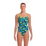 Nieuw Funkita Ladies Diamond Back One Piece Magnum Pi Badpak, Blauw, Nieuw, Funkita, Sales@wayfunky.com