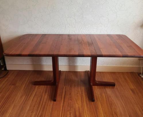 te koop: Deens design houten eettafel retro vintage jaren 70, Huis en Inrichting, Tafels | Eettafels, Gebruikt, Vijf personen of meer