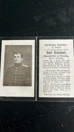 WO1 Bidprentje Duitse militair, Verzamelen, Bidprentjes en Rouwkaarten, Ophalen of Verzenden