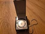 Vintage lichtmeter – analoog – met cine-stand en leren hoes, Ophalen of Verzenden, Zo goed als nieuw, Overige typen