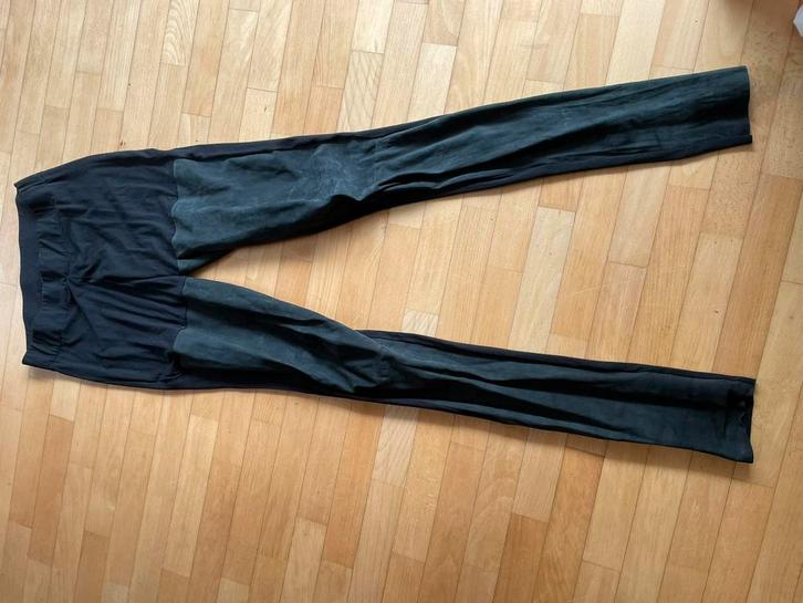 Studio Ruig  antraciete zwarte legging suède leer XS 34, Kleding | Dames, Leggings, Maillots en Panty's, Zo goed als nieuw, Legging