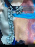 Ketting en oorbellen HABELLA, Blauw, Ophalen of Verzenden, Zo goed als nieuw, Steen of Mineraal