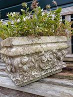 Franse Brocante Oude Zware beton vaas versaille jardiniere, Ophalen