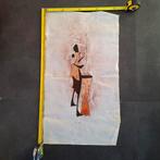 Zimbabwe doeken kleden batik schilderij kunst Afrikaans, Ophalen of Verzenden