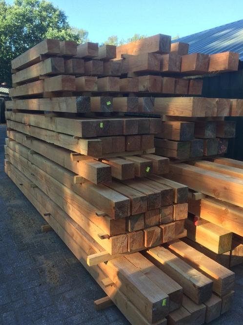Douglas hout palen balken zweedsrabat dakbeschot, Doe-het-zelf en Verbouw, Hout en Planken, Nieuw, Balk, Overige houtsoorten, 300 cm of meer