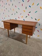 Vintage Deens teak Mid-Century bureau, Huis en Inrichting, Bureaus, Ophalen, Gebruikt, X, Bureau
