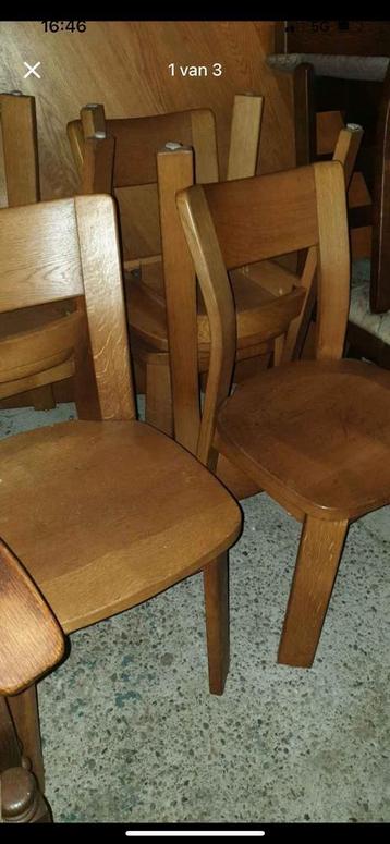 6 blank eiken eetkamer stoelen beschikbaar voor biedingen