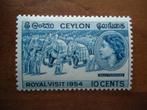 Dier olifant Ceylon 1954, mi. 280 postfris/ongebruikt, Ophalen of Verzenden, Postfris, Dier of Natuur