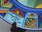 Fernando Llort gesigneerd keramiek wandbord, Antiek en Kunst, Antiek | Keramiek en Aardewerk, Ophalen of Verzenden