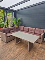 Loungeset tuinset met tafel, Tuin en Terras, Tuinsets en Loungesets, Ophalen, Gebruikt, Kunststof