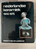 Boek Nederlandse Keramiek 1900-1975 G. Spruit-Ledeboer, Gebruikt, Miniatuur, Ophalen of Verzenden
