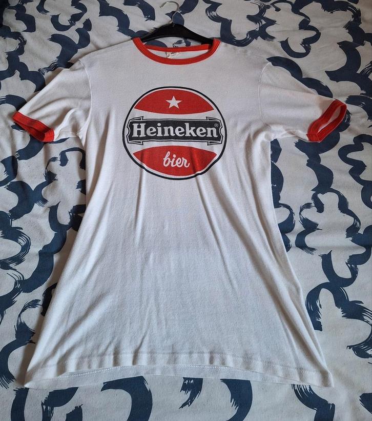 vintage t-shirt Heineken café de pelmolen 1982??, Verzamelen, Biermerken, Zo goed als nieuw, Kleding, Heineken, Ophalen