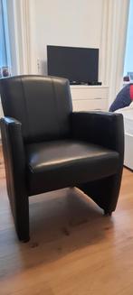 Zeer mooie leren stoel, Huis en Inrichting, Ophalen of Verzenden, Zo goed als nieuw, 75 tot 100 cm, 50 tot 75 cm
