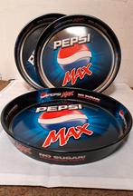 3 Pepsi Max dienbladen, Ophalen of Verzenden, Nieuw, Rond, Metaal