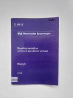 NS Voorschrift C0413 Regeling opmaken ontwerp-proces-verbaal, Verzamelen, Spoorwegen en Tramwegen, Boek of Tijdschrift, Gebruikt