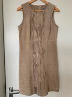 Leren Ibana jurk, Kleding | Dames, Jurken, Maat 38/40 (M), Beige, Ophalen of Verzenden, Knielengte
