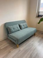 Maison Du Monde Slaapbank 140 cm breed, Ophalen, Tweepersoons, Zo goed als nieuw, Groen