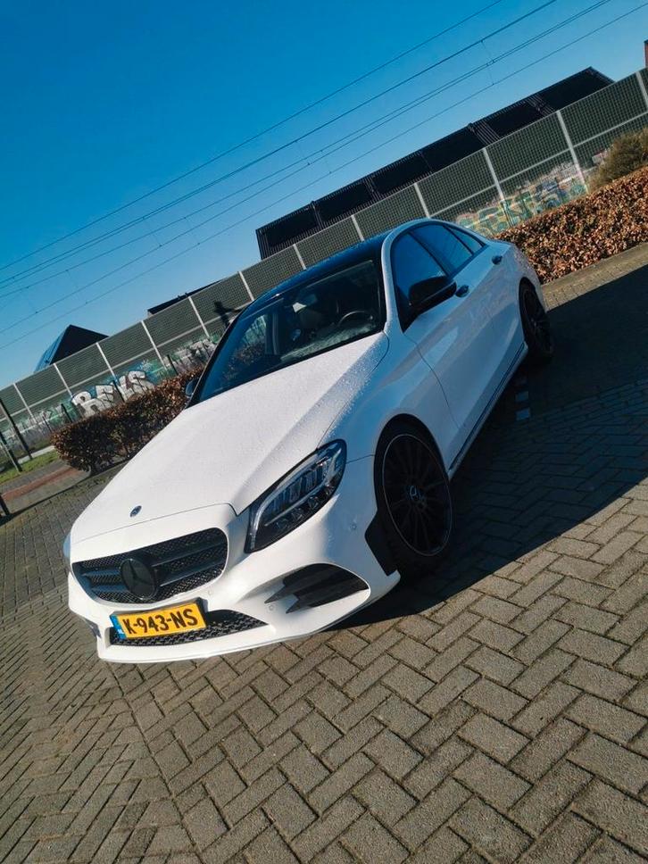 Mercedes-Benz C-Klasse C180 156pk 9G-TRONIC 2019 Wit, Auto's, Mercedes-Benz, Particulier, C-Klasse, ABS, Achteruitrijcamera, Adaptive Cruise Control