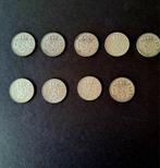 9 zilveren juliana guldens, Postzegels en Munten, Munten | Nederland, 1 gulden, Koningin Juliana, Setje, Zilver