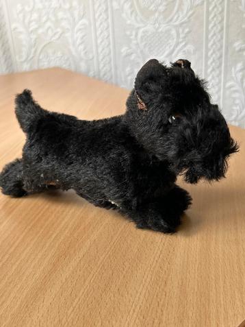 Vintage Zwarte Schotse Terriër Knuffel beschikbaar voor biedingen