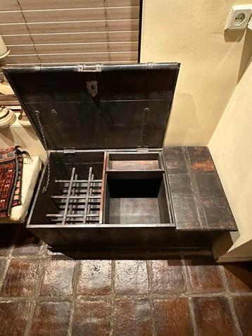 Teak Houten Kist opbergruimte eyecatcher Handwerk uit India beschikbaar voor biedingen