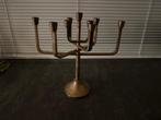 9-armige koperen joodse kandelaar, Ophalen of Verzenden, Koper of Brons