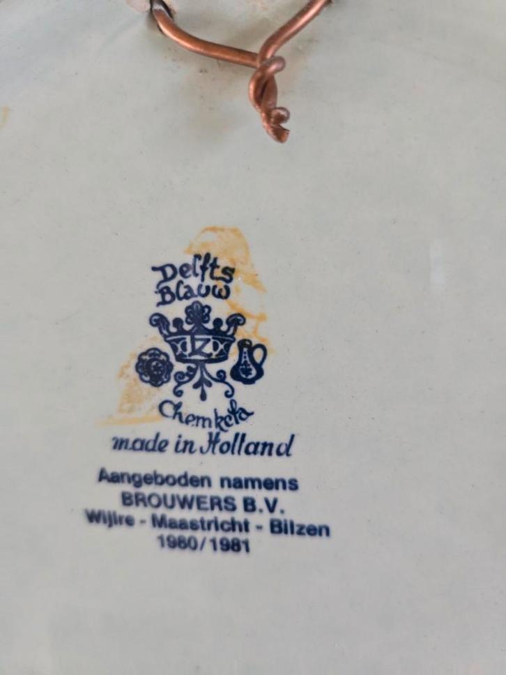 Delfts Blauw Wandbord Etenakerhof Wijlre, Antiek en Kunst, Antiek | Wandborden en Tegels, Ophalen of Verzenden