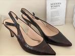 Slingbacks, pumps. Fred Bretoniere cognag bruin 40 als nieuw, Ophalen of Verzenden, Zo goed als nieuw, Bruin